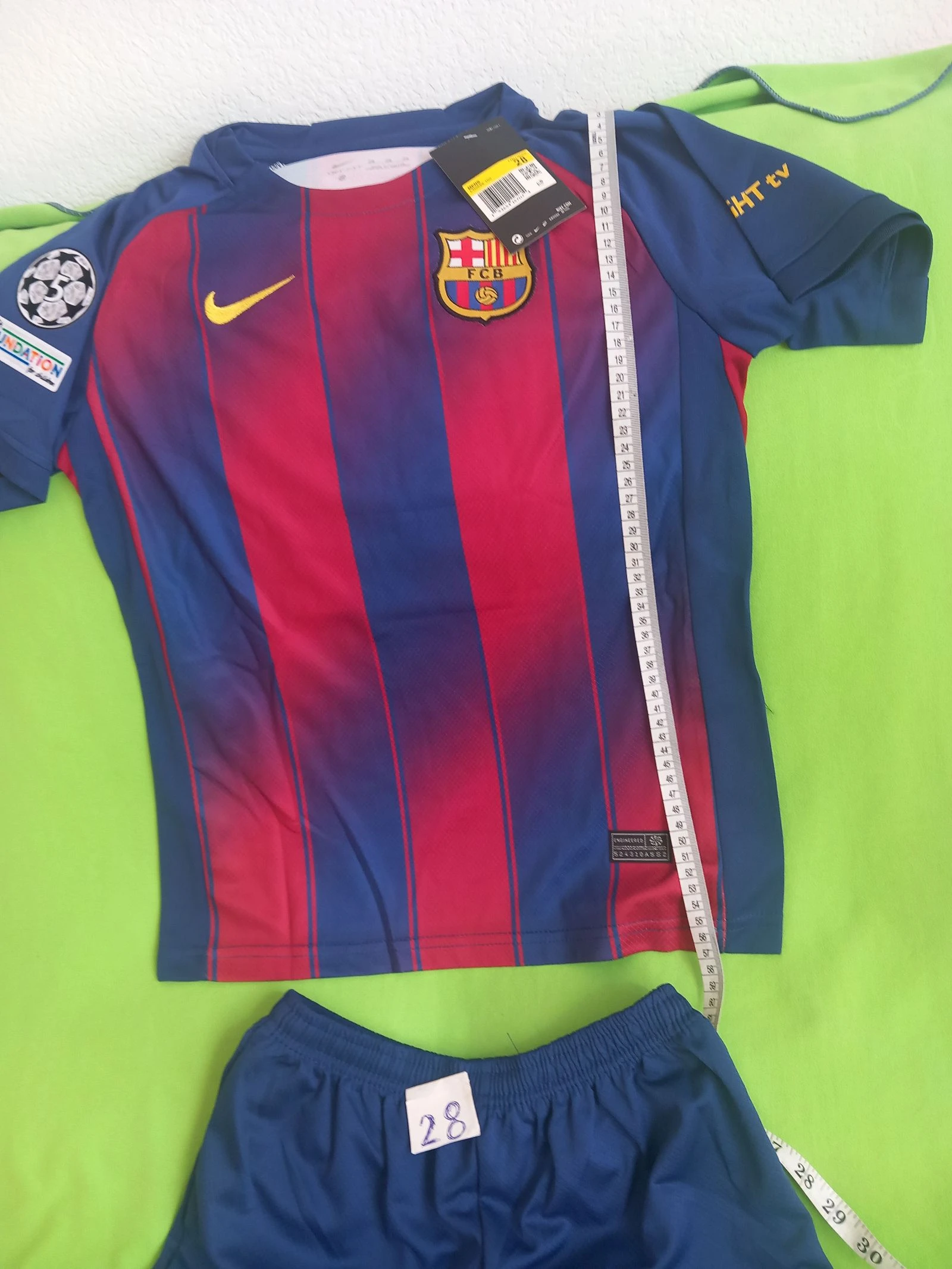 Conjunto fútbol Raphinha, talla 28 (12-13 años), 140 cm aprox  – photo 4